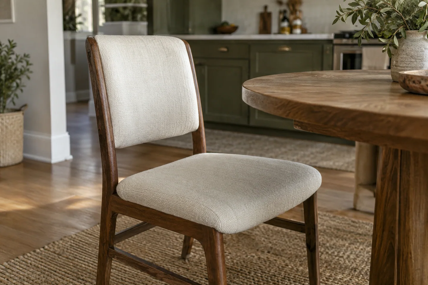 AI illustration: dining chair in the cleaner state